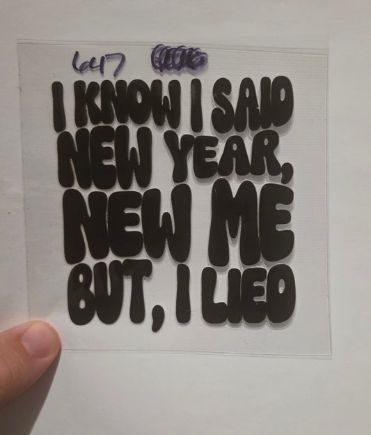I know I said New Year New Me But I Lied