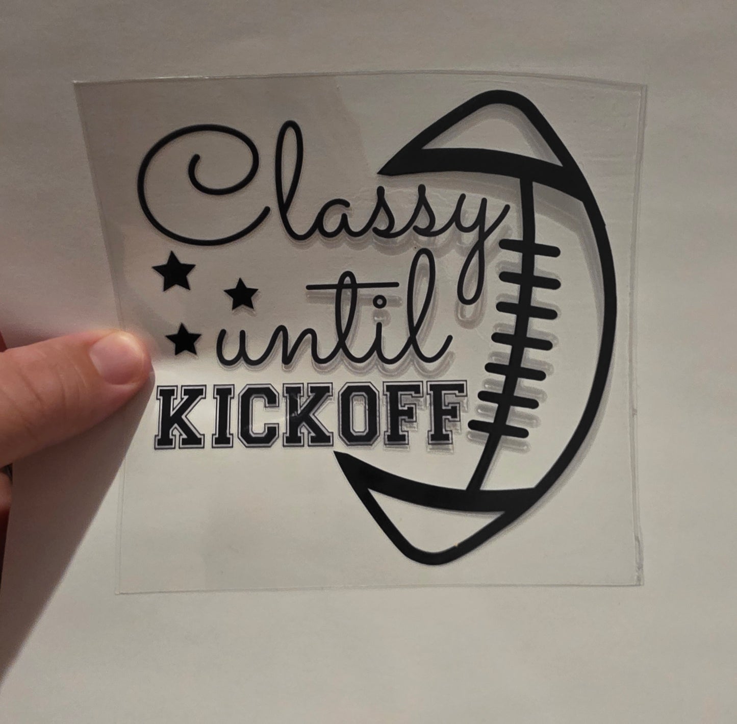 Classy until kickoff