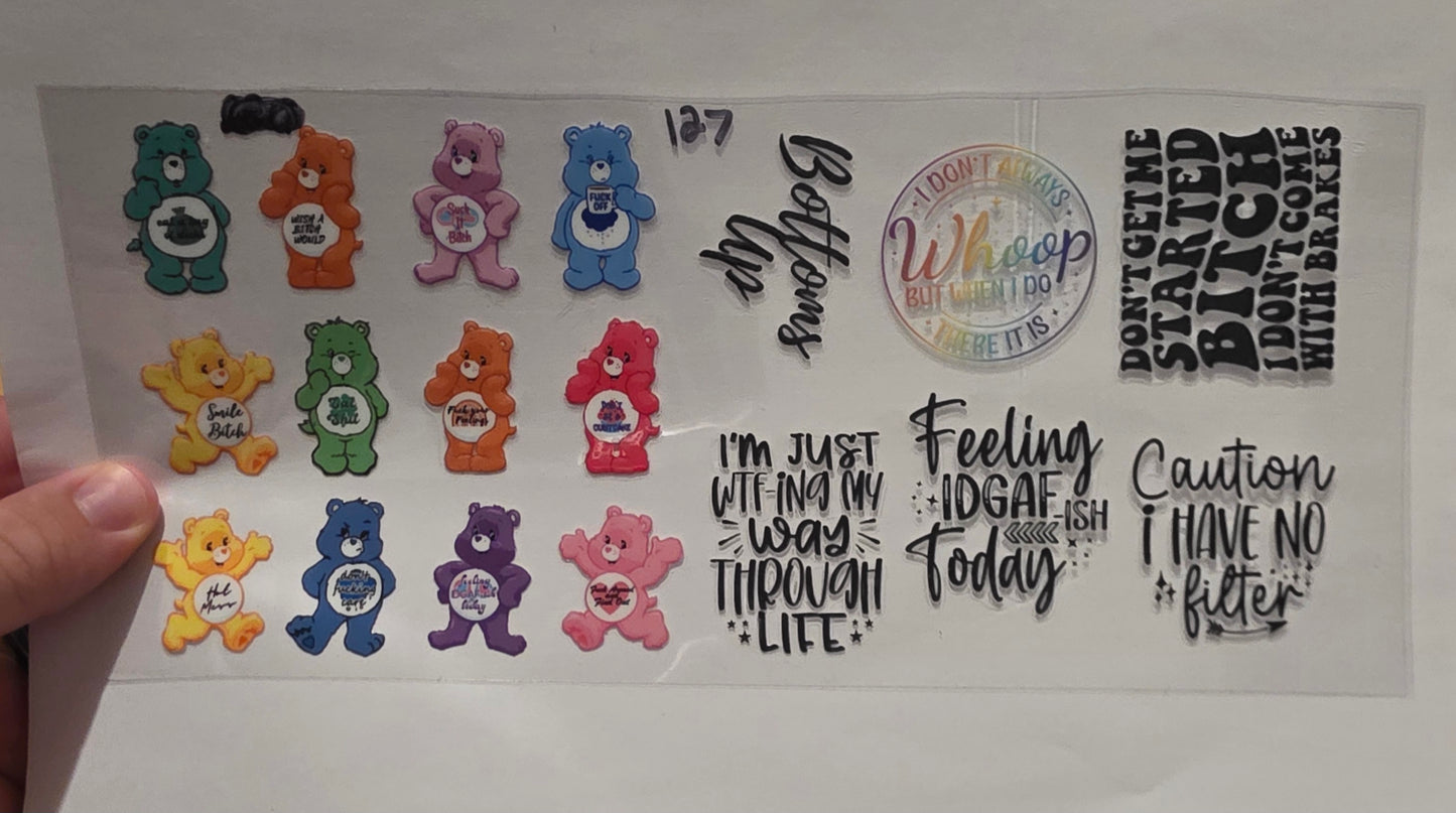 Care Bears with cusswords