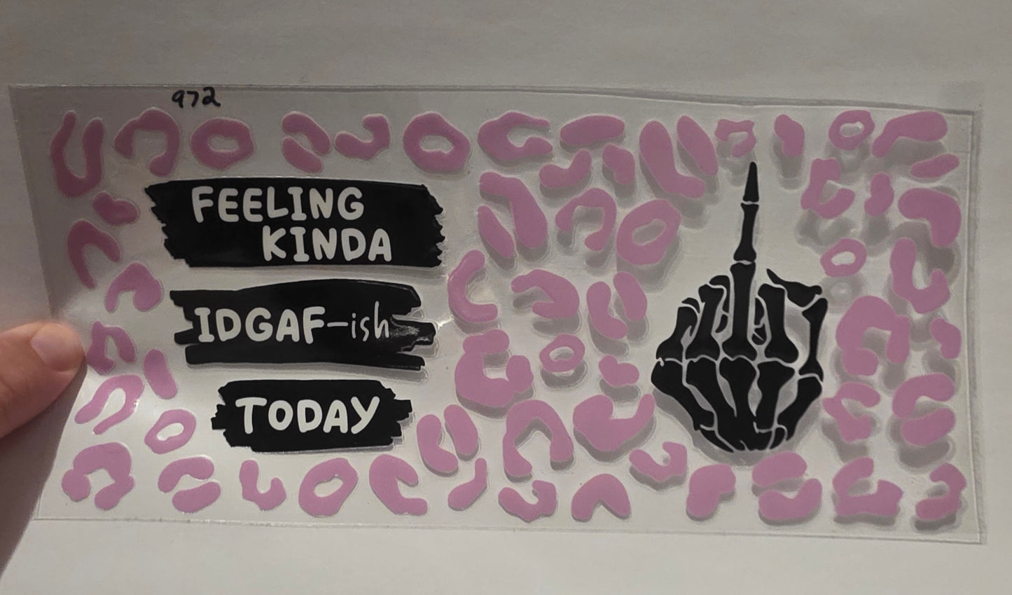 Feeling kinda idgaf-sh today
