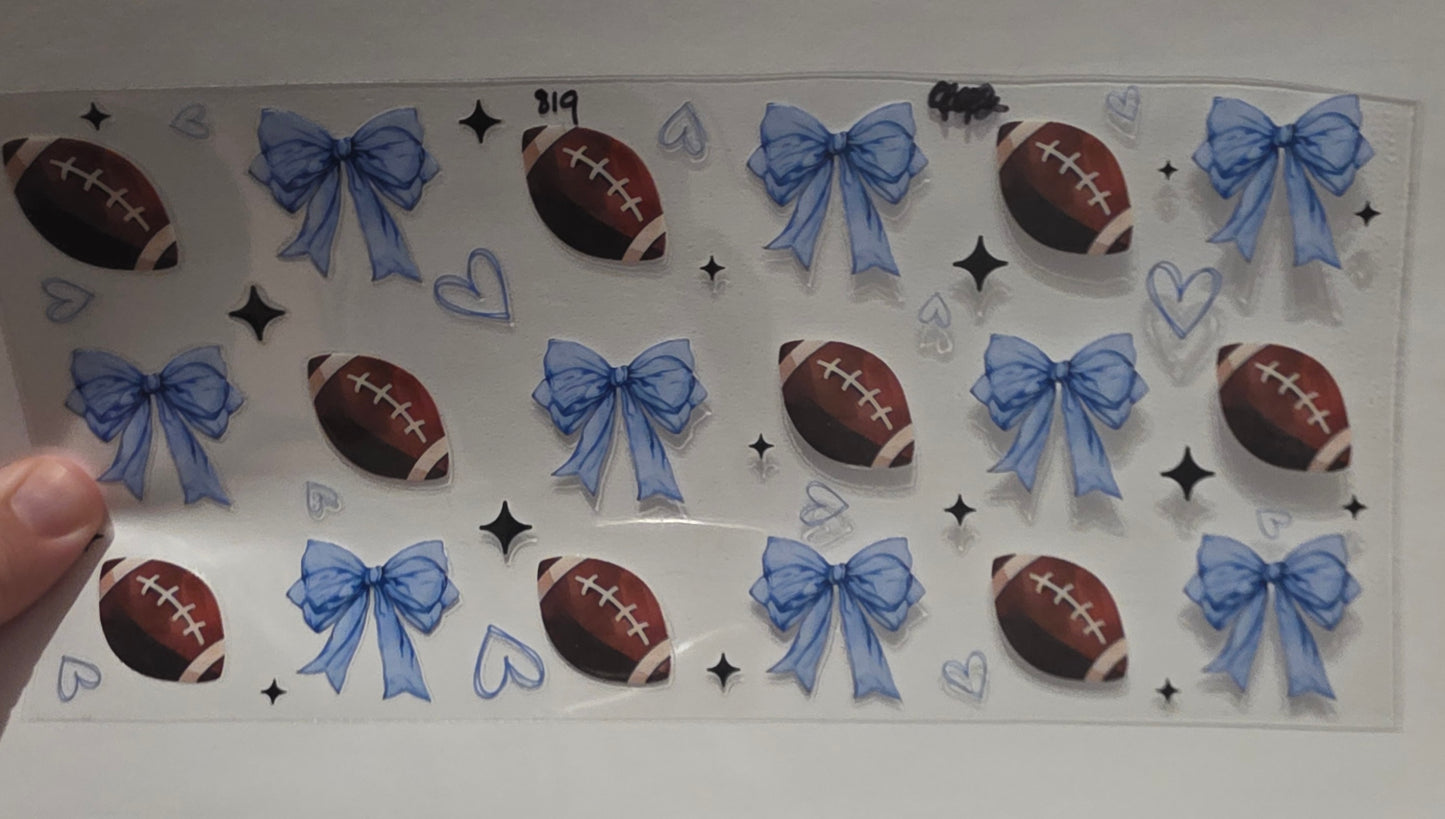 Footballs & Blue Bows