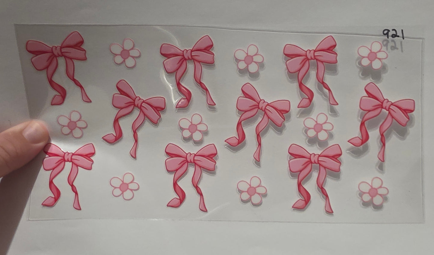 Pink Bows and flowers