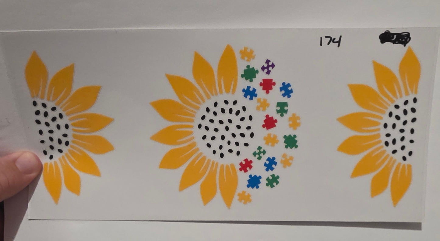 Sunflowers with Autism pieces