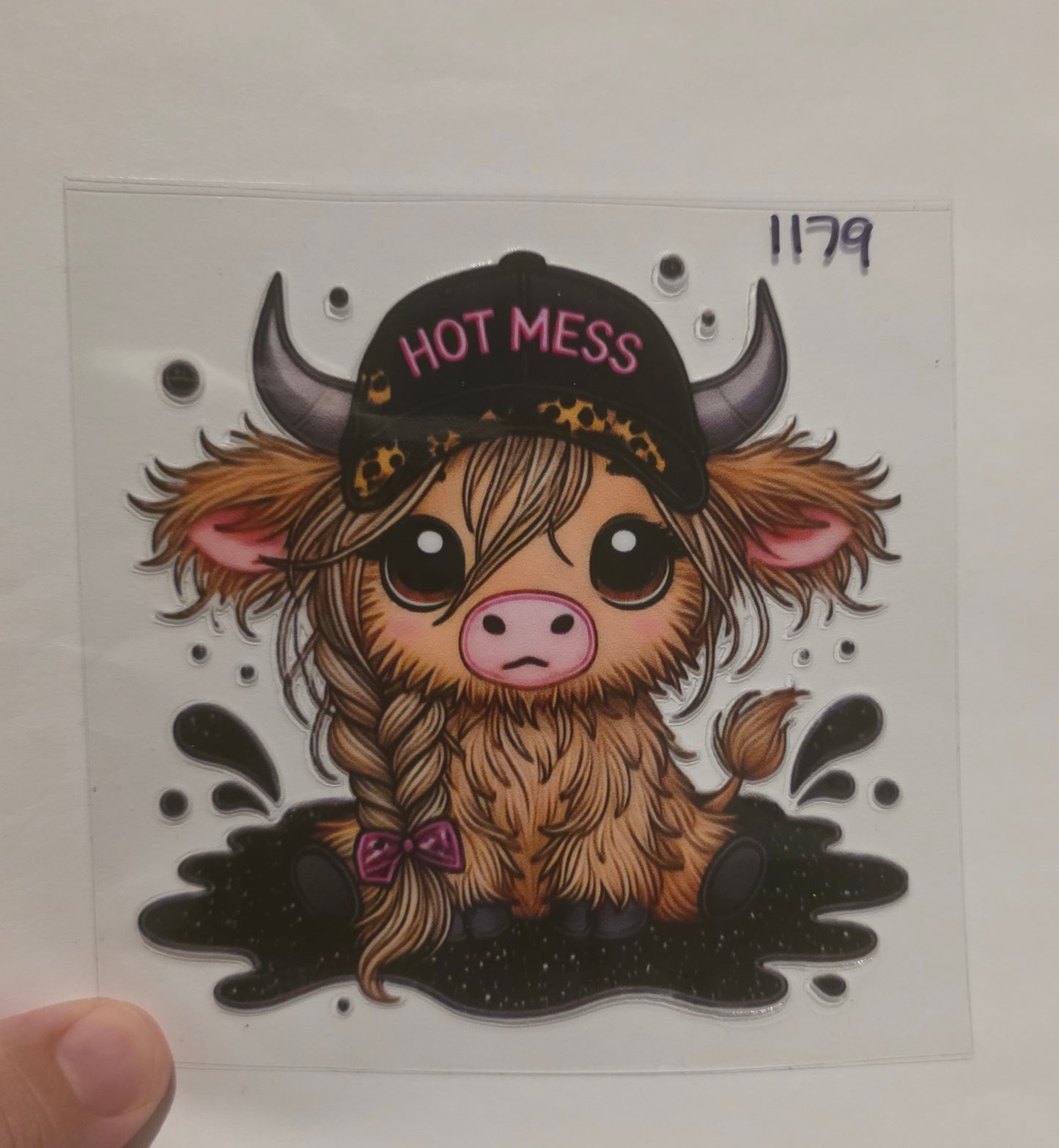 Hot mess Highland Cow