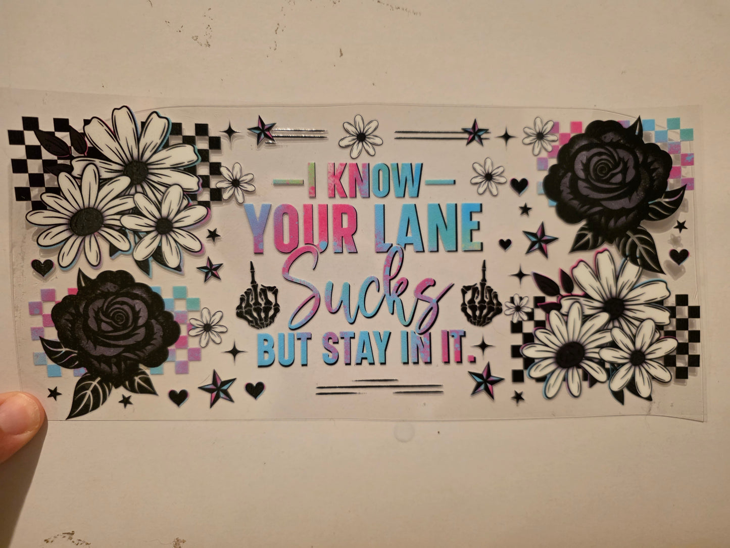 I know your Lane sucks but stay in it