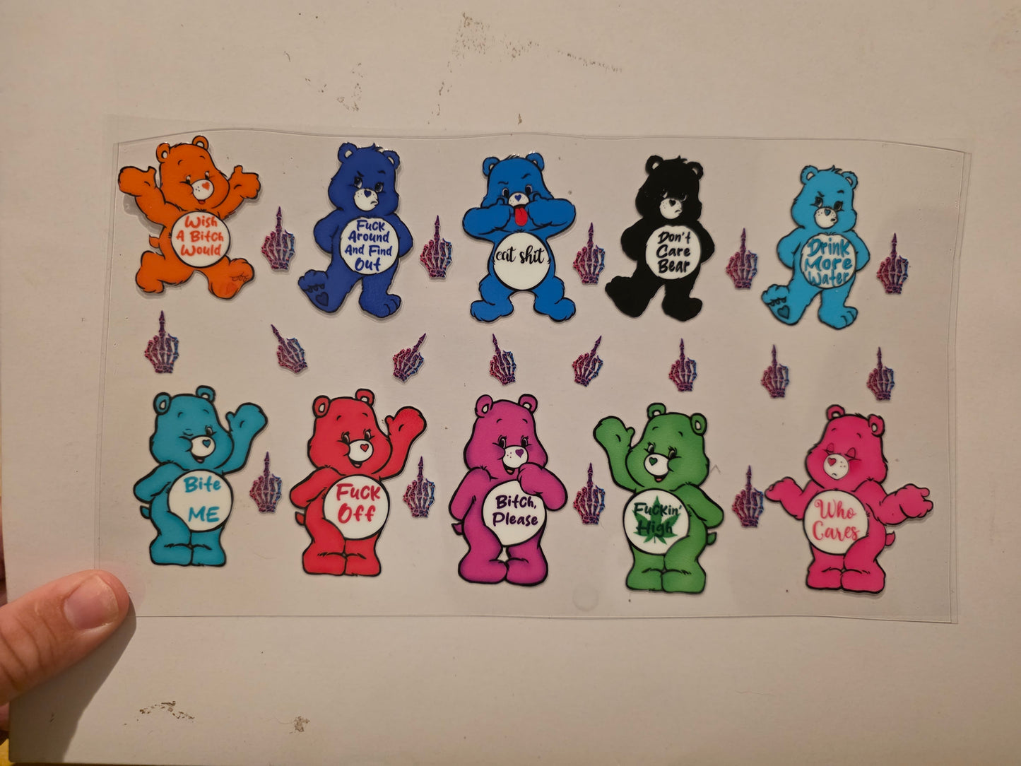 Care Bears with cuss words