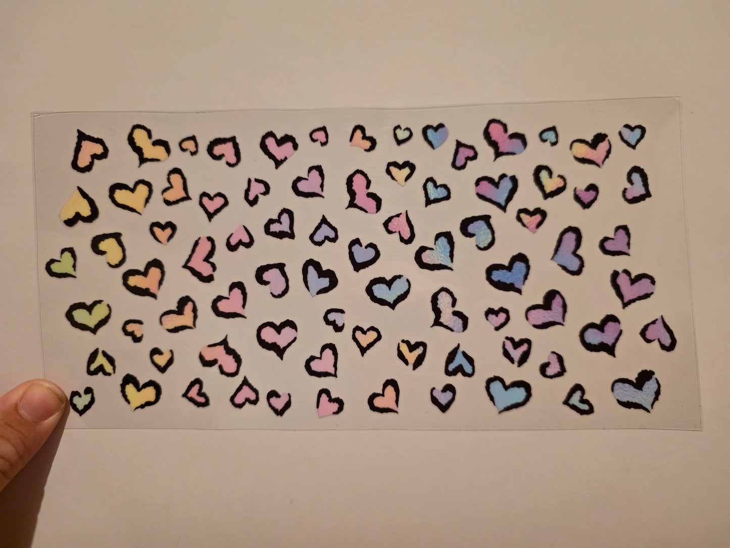Colorful hearts