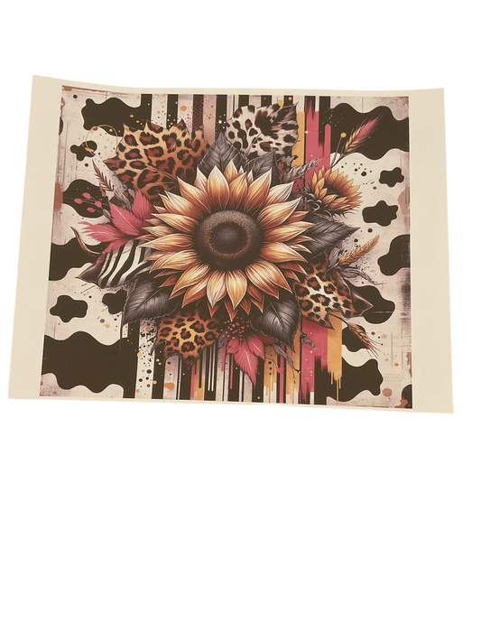 Cowprint sunflower
