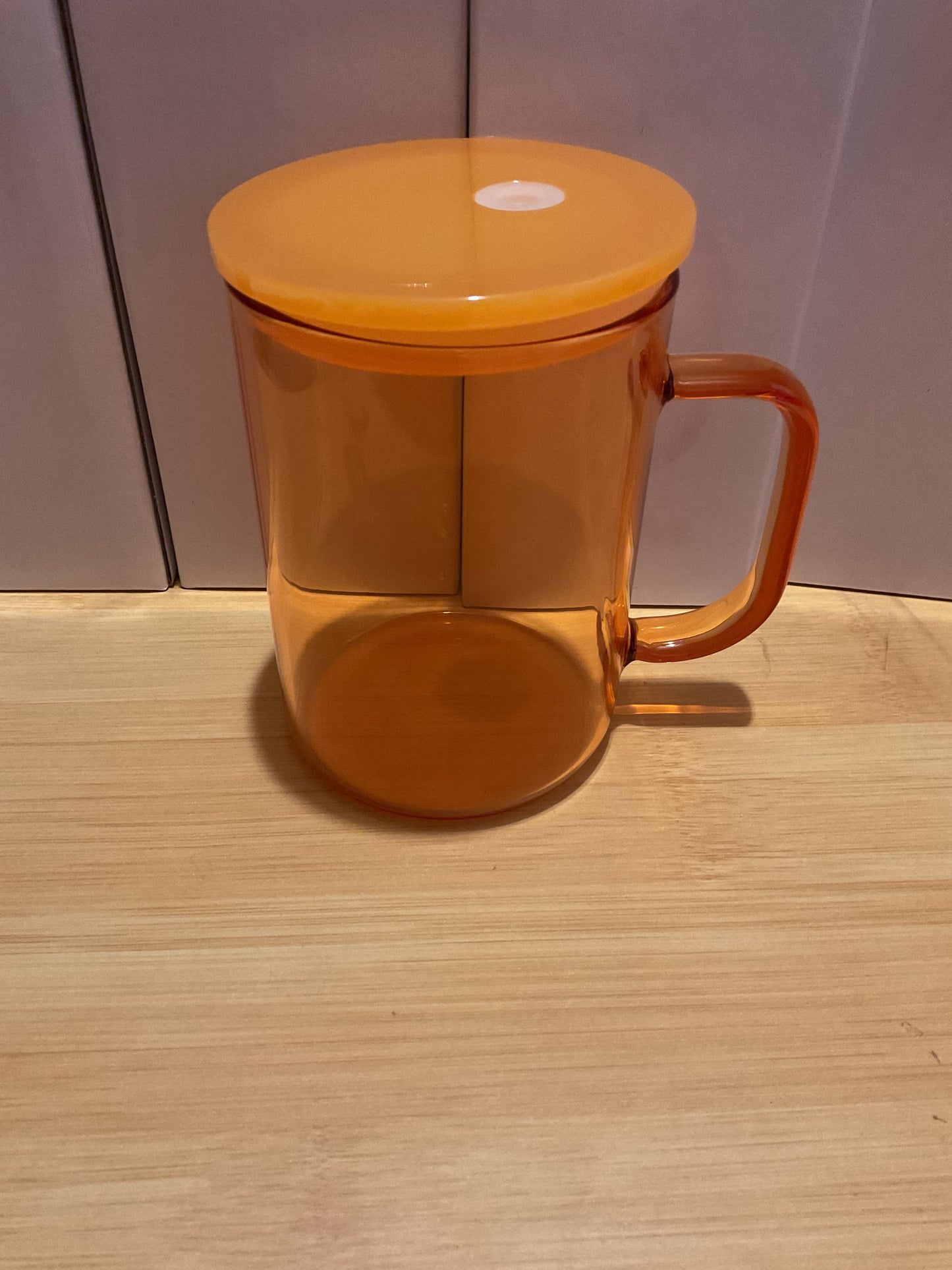 Orange Glass mug