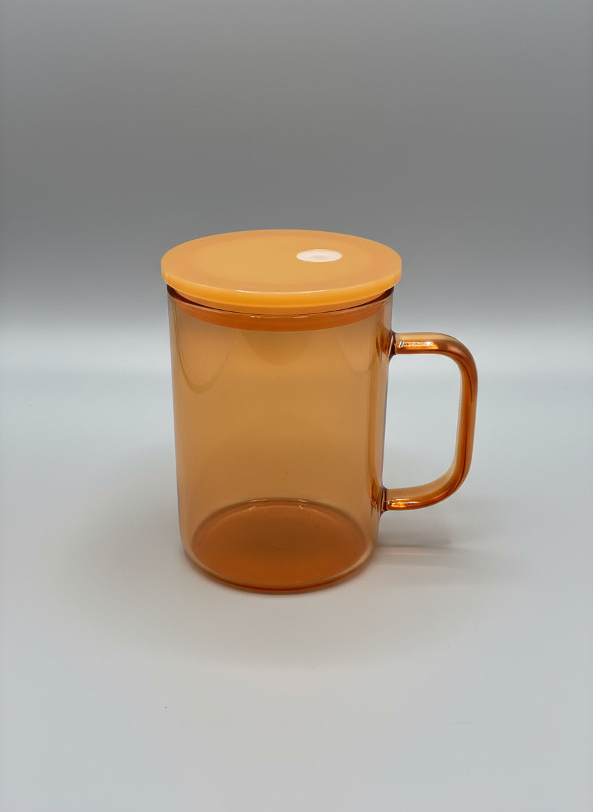 Orange Glass mug