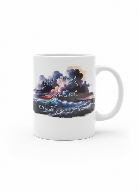 I have survived too many storms to be bothered by some raindrops