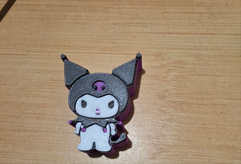 Kuromi straw topper