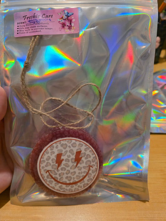 Chetta print Orange smiley face (Warm Vanilla Sugar scent)