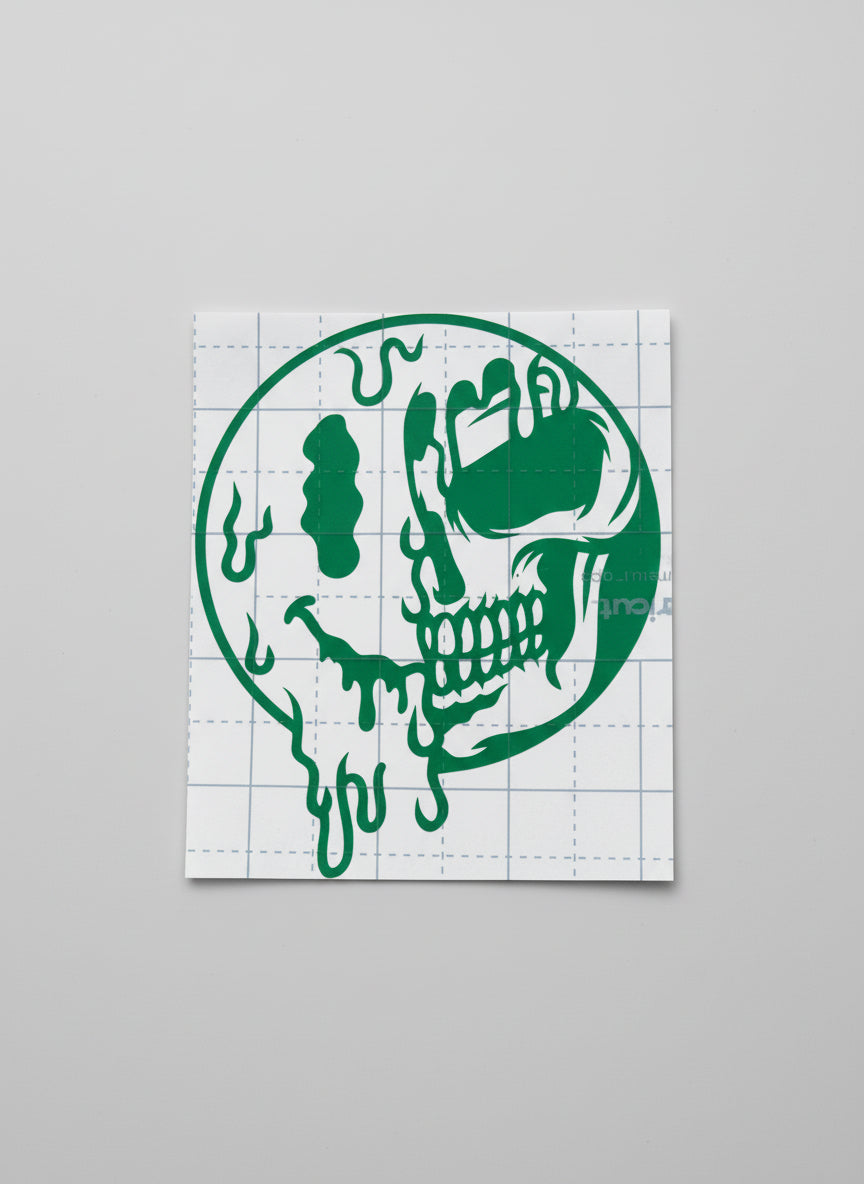 Melting Skull/ Smiley Melting (Decal)