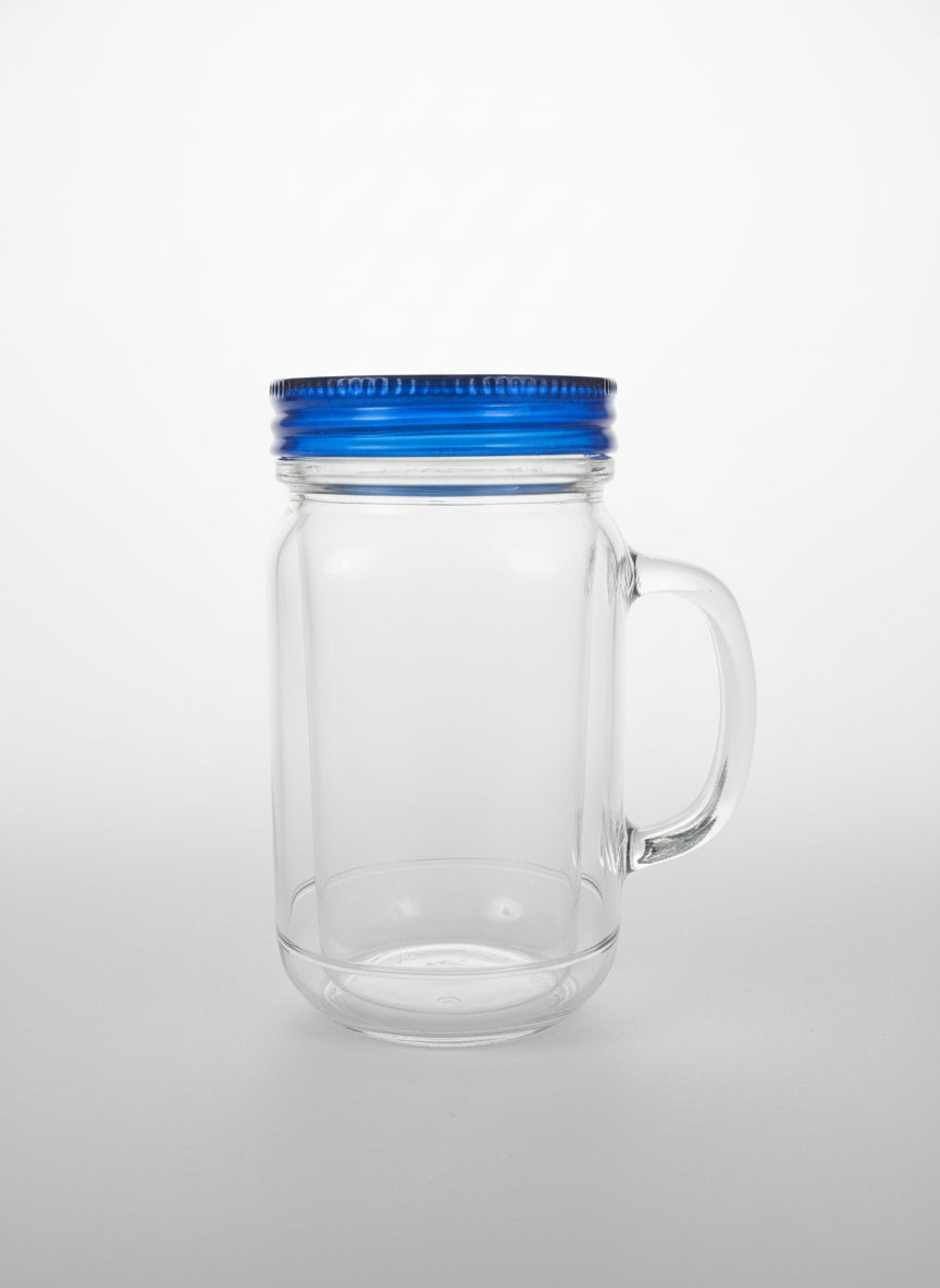 Blue 20oz snow globe mug