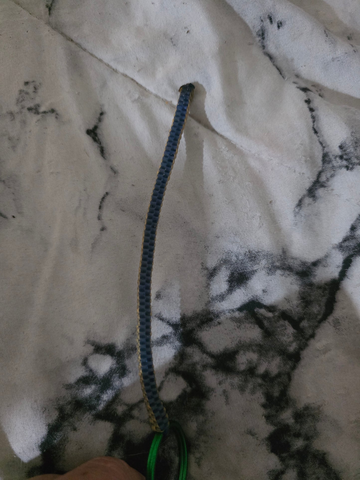 Dark Blue and Yellow Keychain