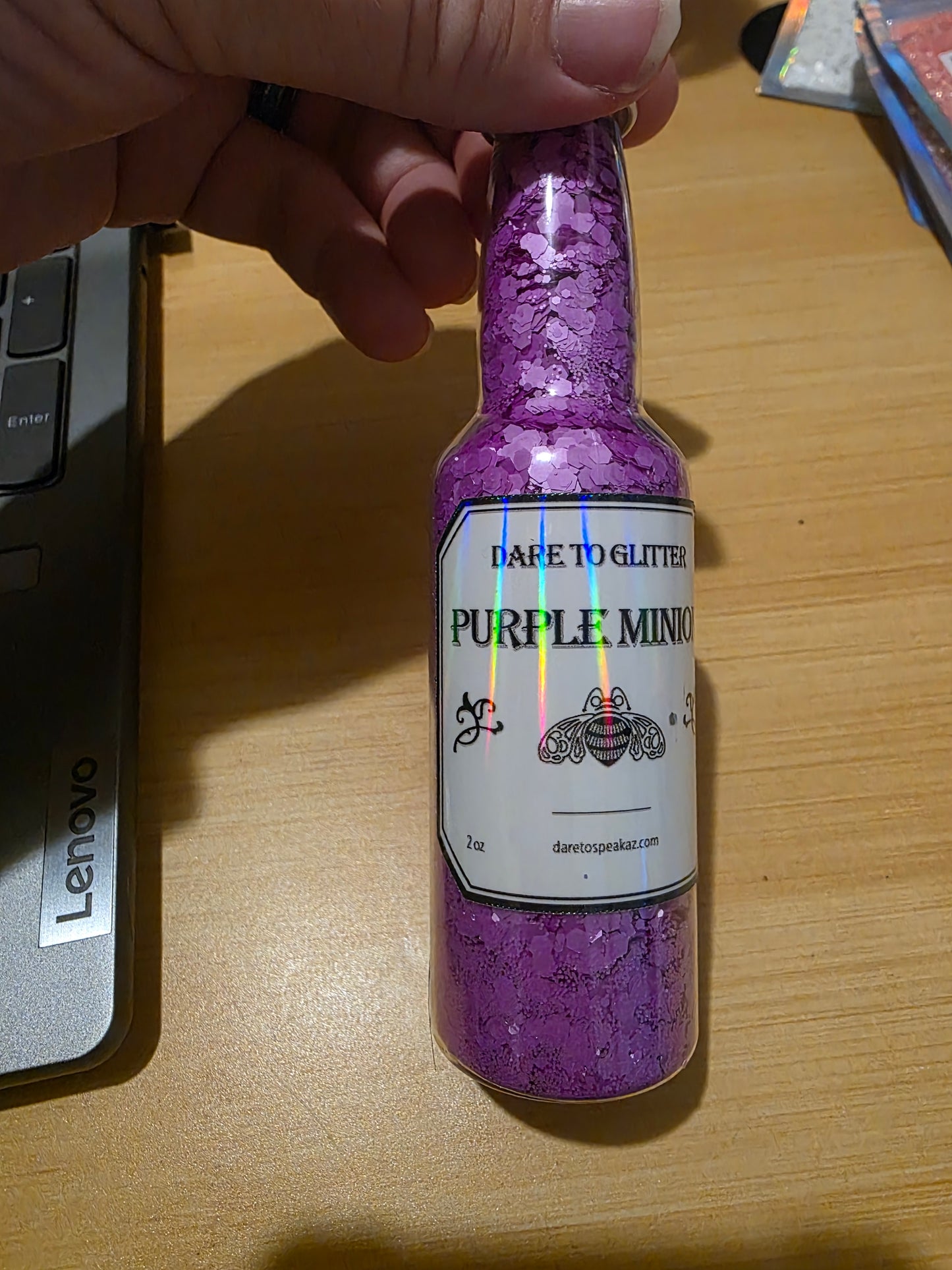 #752 Purple Minion Chucky Glitter