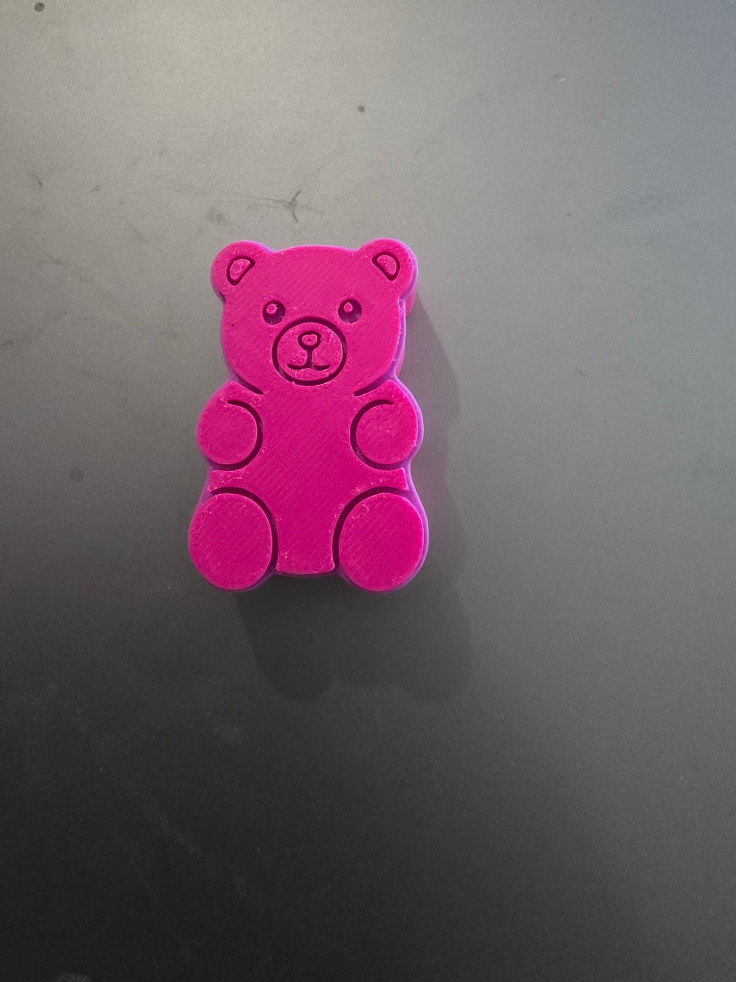 Pink Bear Straw topper