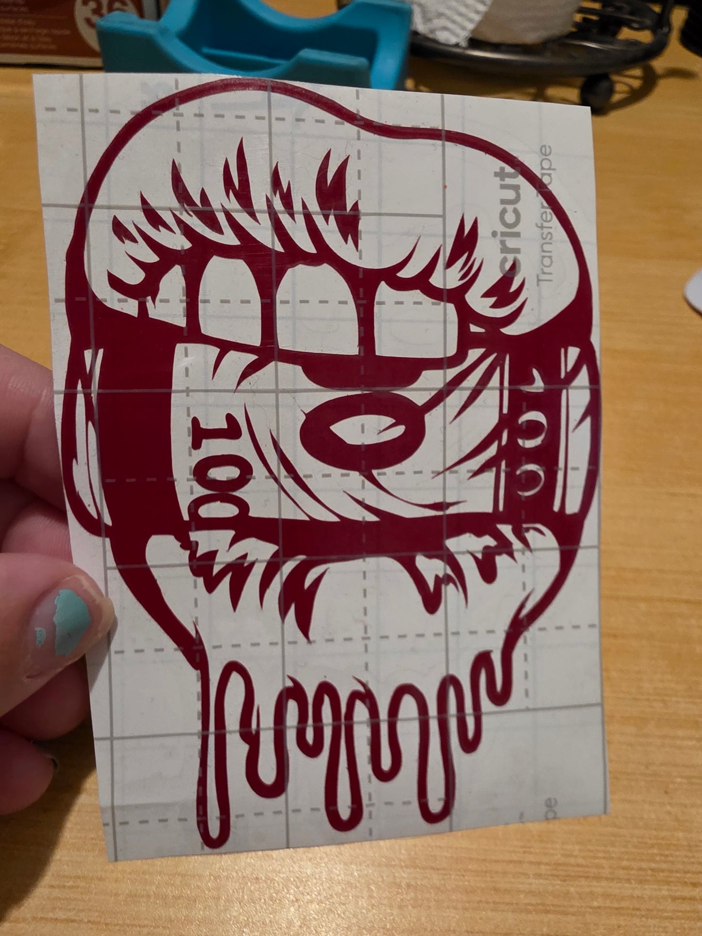 Mouth Biting Money (Decal)