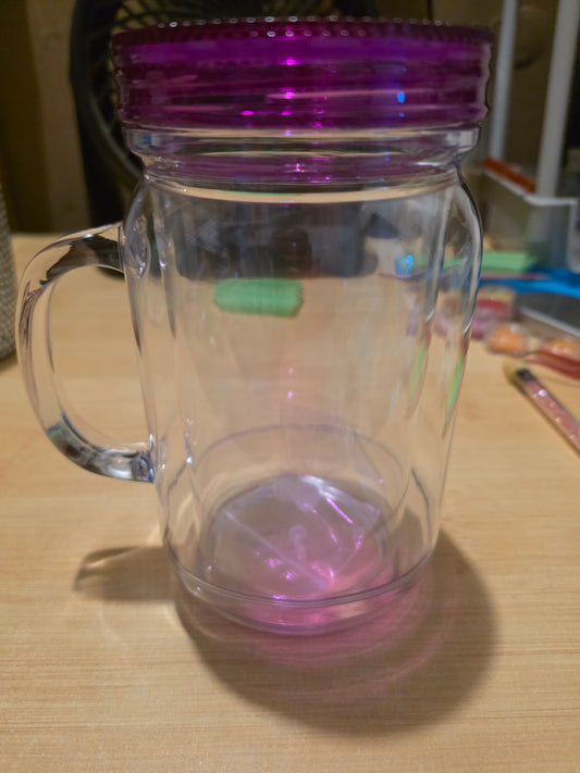 Purple 20oz snow globe mug
