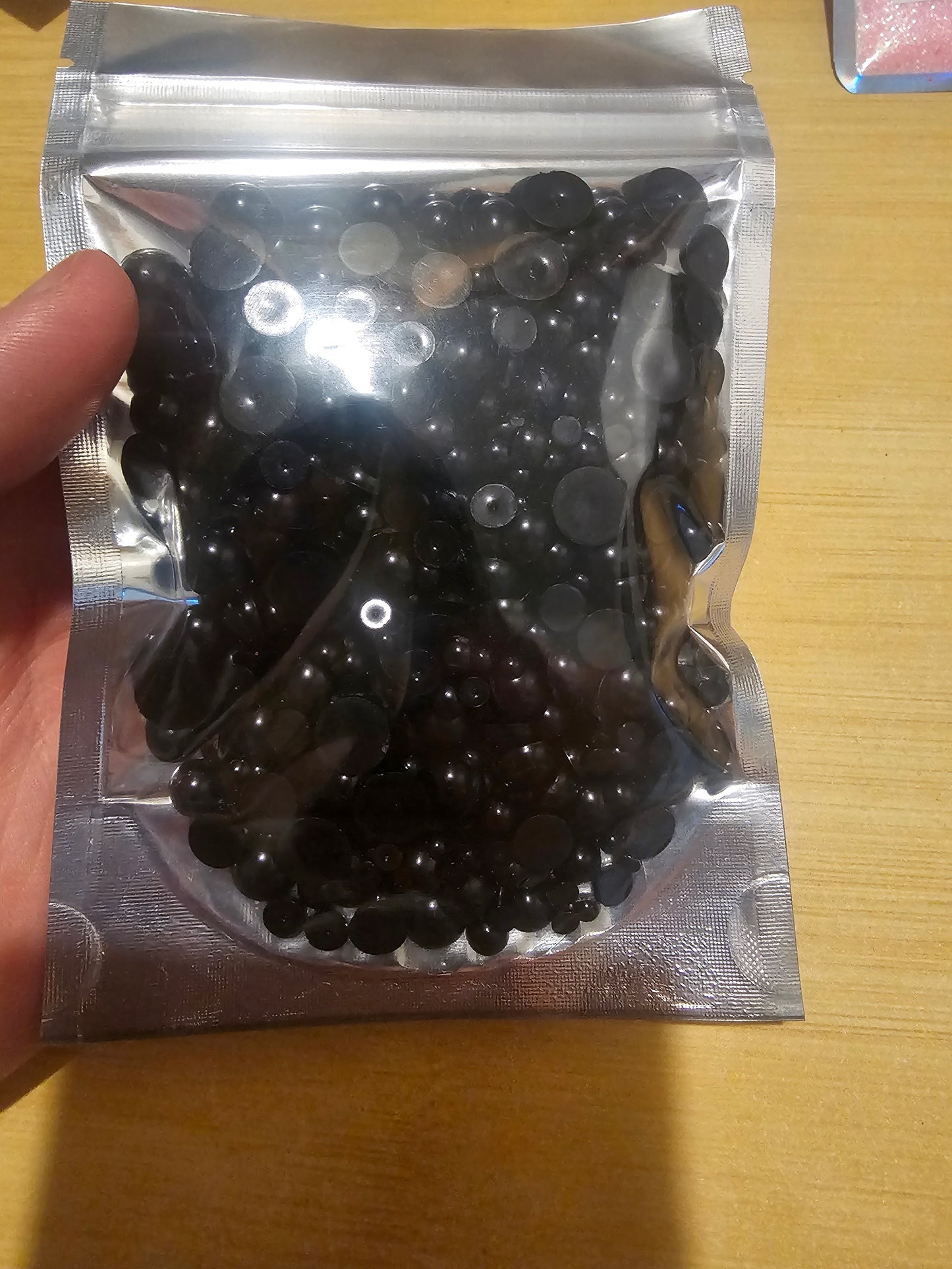 #508 Black Beads