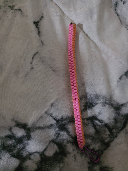 Pink and orange Keychain