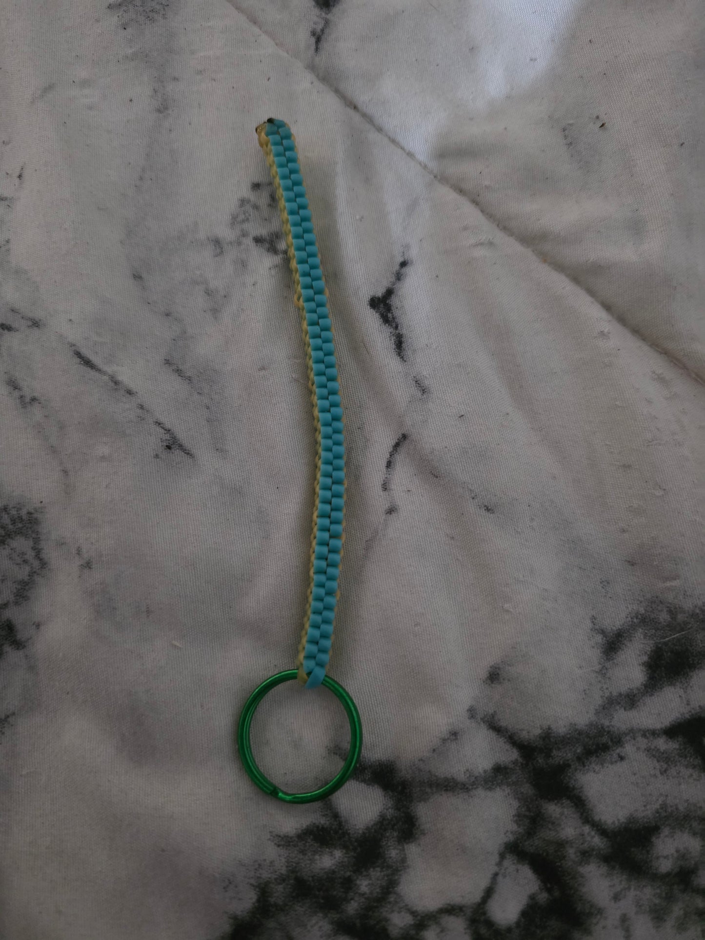 Blue and yellow Keychain