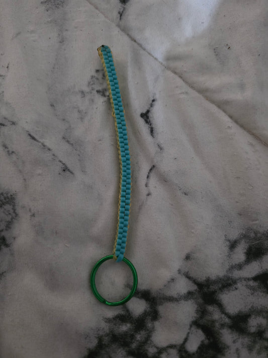 Blue and yellow Keychain