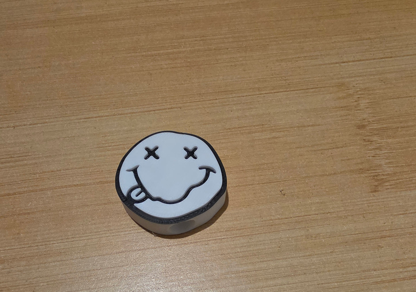 Black and white smiley face
