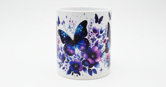 Butterflies and flowers