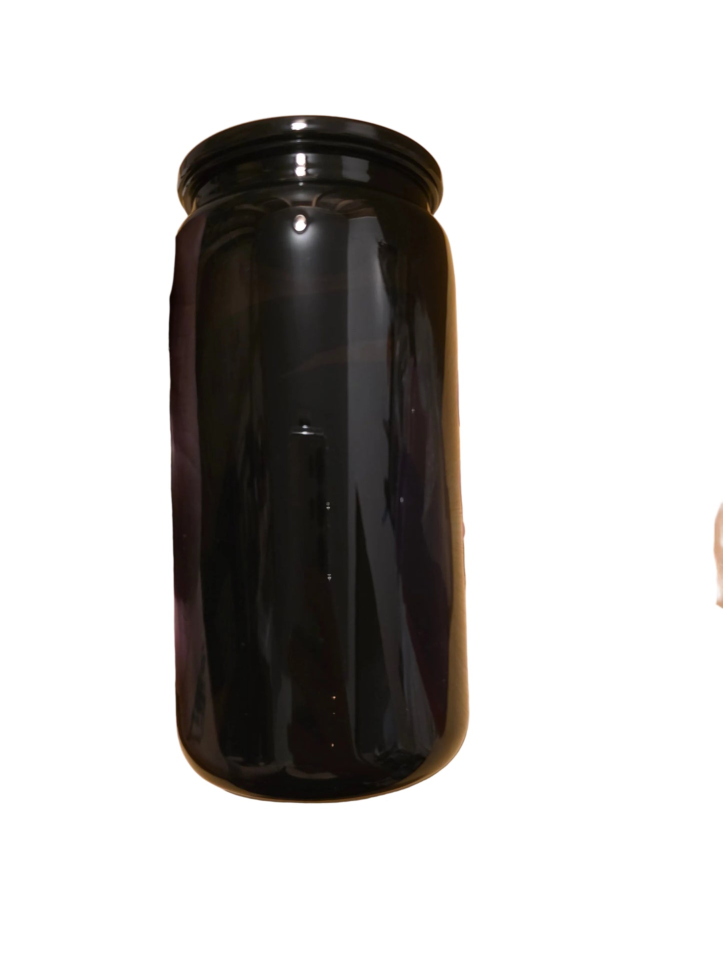 16oz black arylic mason jar