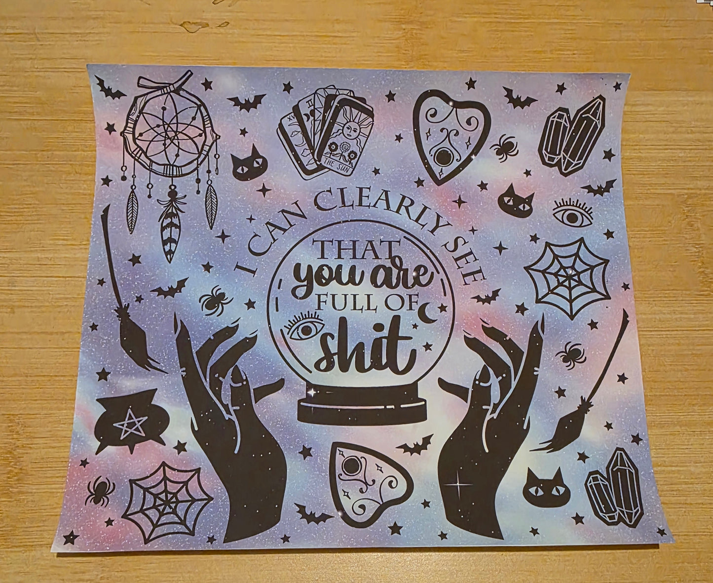 I can clearly see that you are full of shit