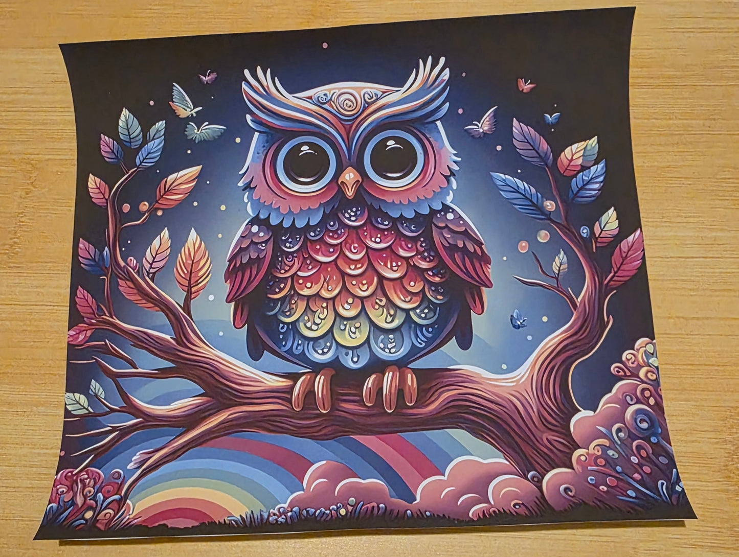 Colorful owl