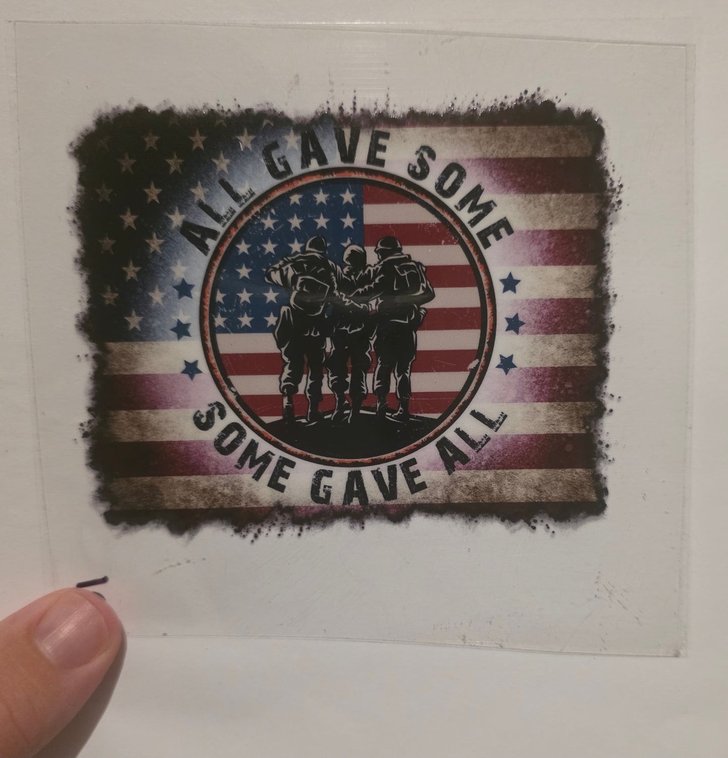 All Gave some some gave all with american flag