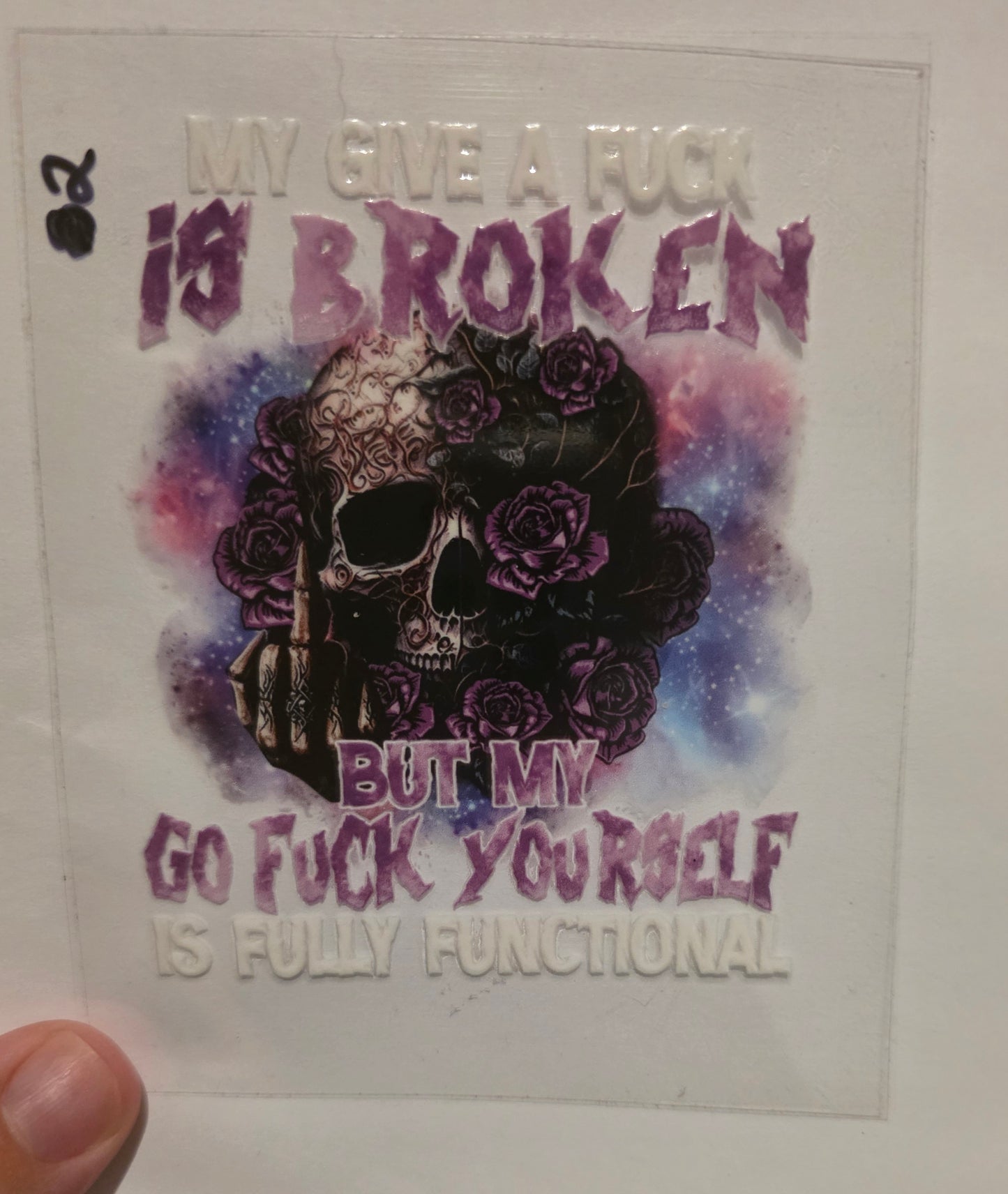 My give a fuck is broken But my go fuck yourself is fully functional