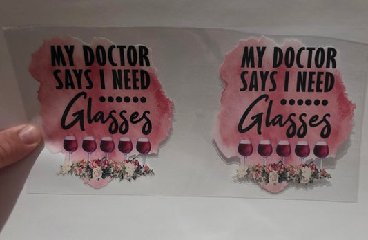 My doctor said i need glasses