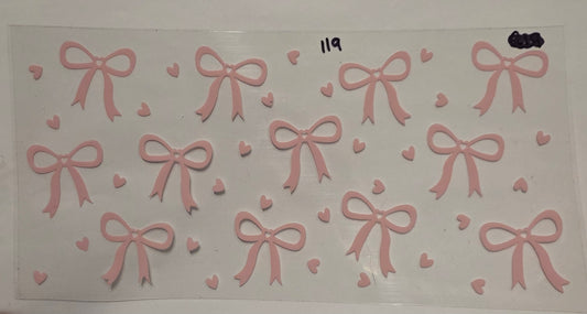 Bows and hearts