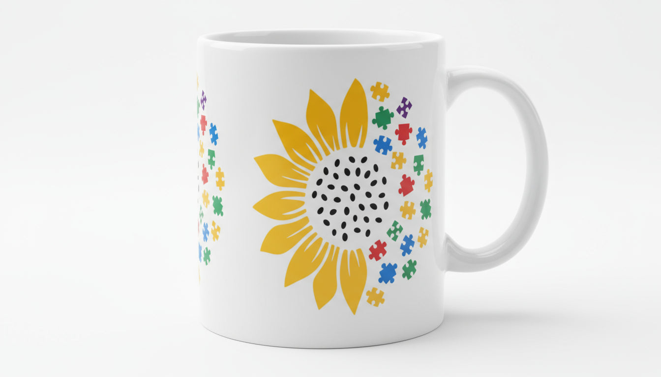 Sunflowers with Autism pieces