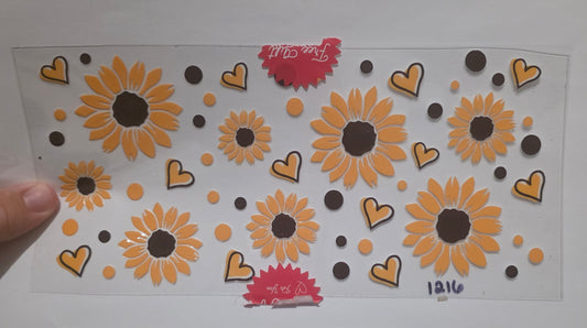Sun Flower and hearts