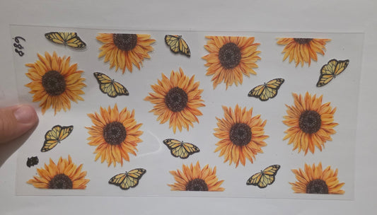 Sunflowers & butterflies