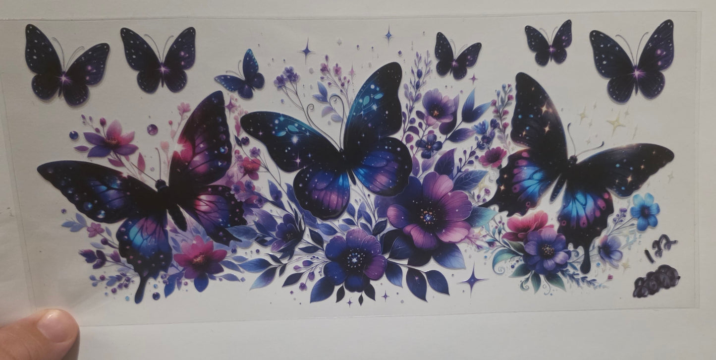 Butterflies and flowers