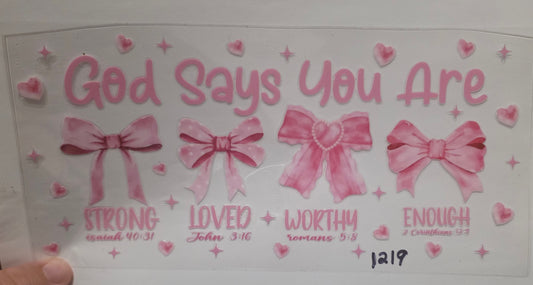 God Says you are