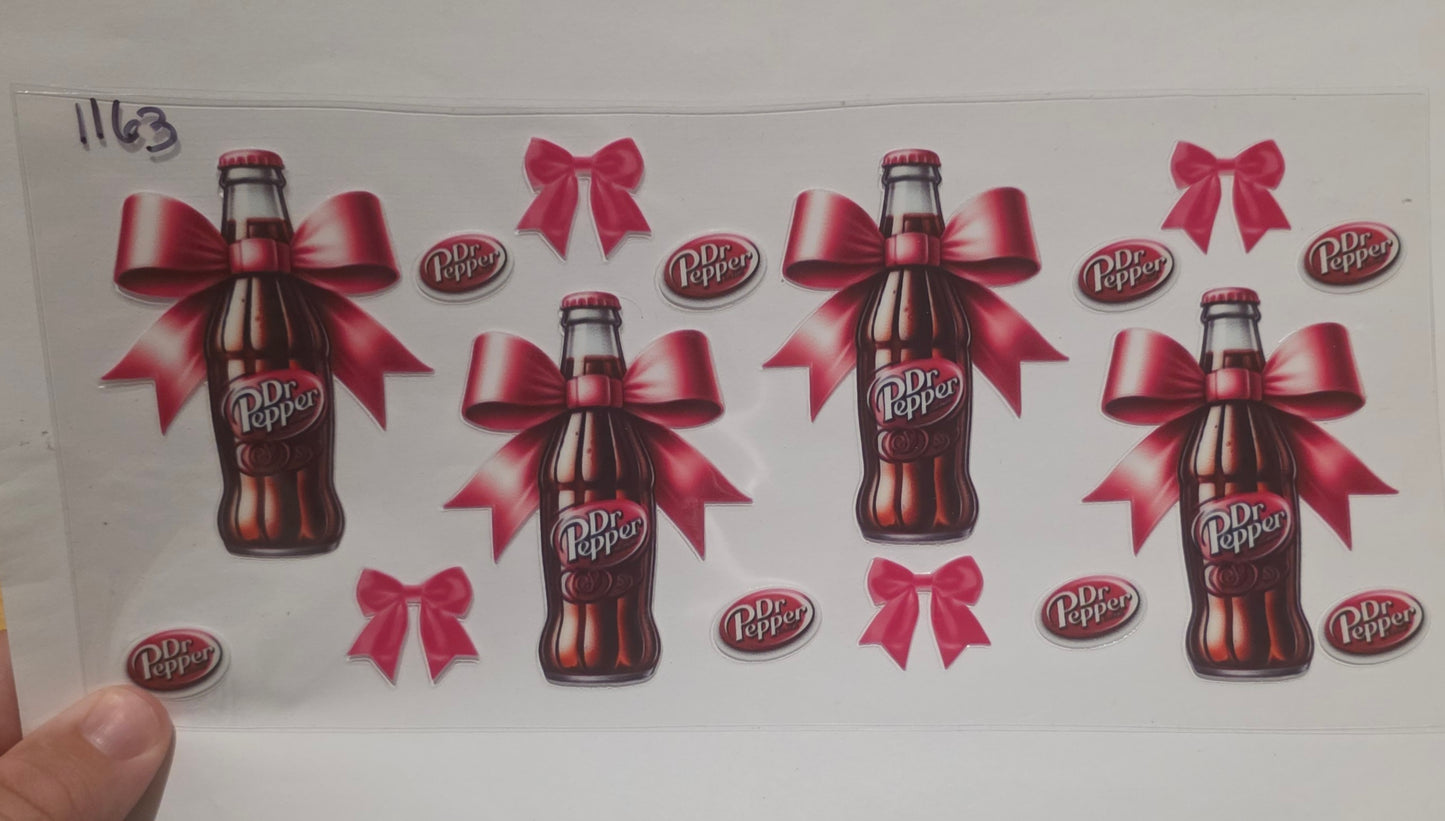 Dr Pepper with bows