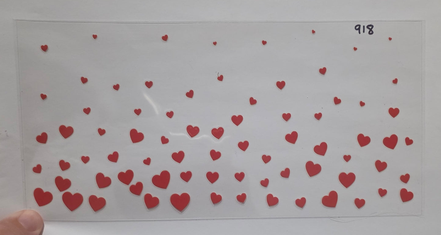 Red hearts