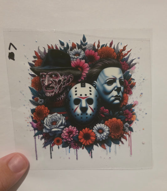 Freddy, Jason, and Michael and Flowers