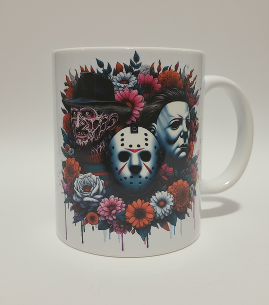 Freddy, Jason, and Michael and Flowers