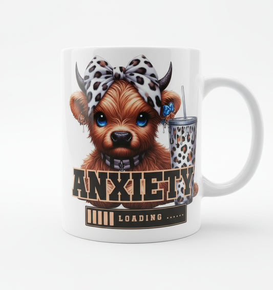 Highland cow Anxiety Loading