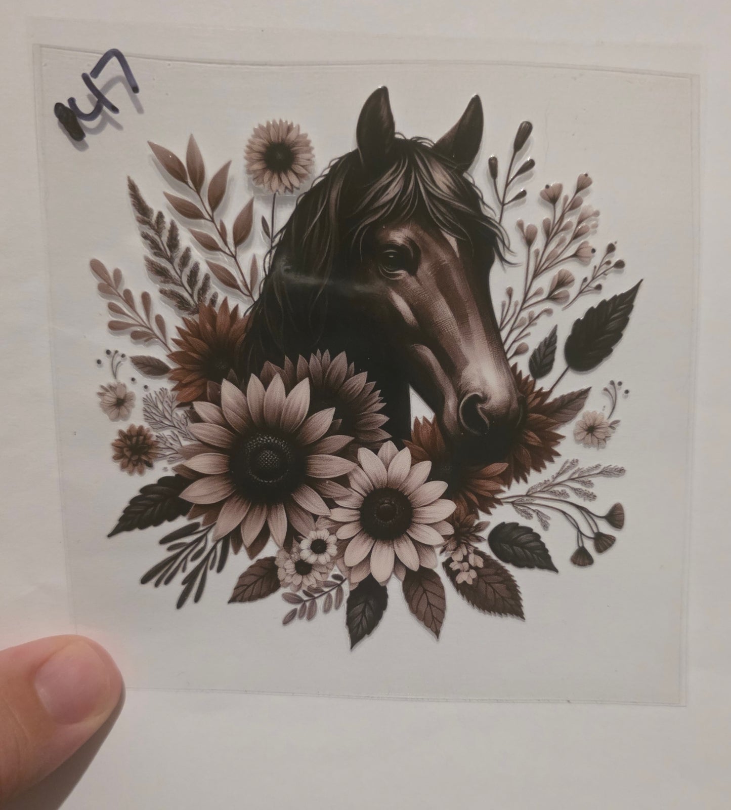Horse with Flowers