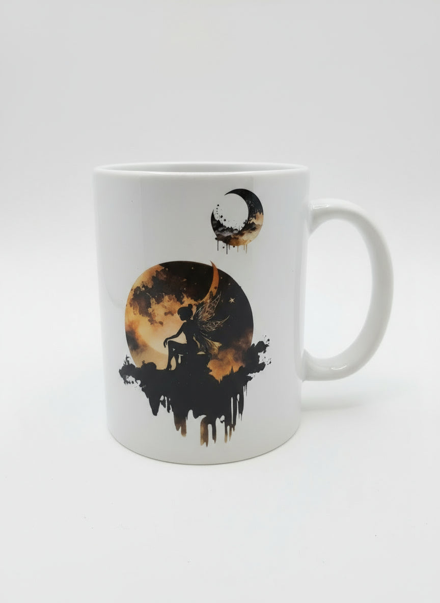 Tinker bell with moon