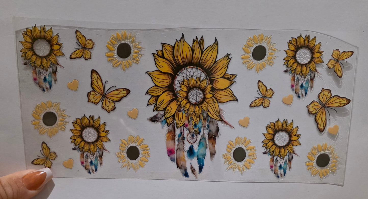 Dream catcher with sunflowers